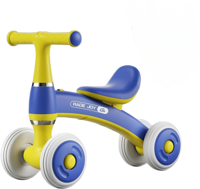 新款兒童平衡車合1-3歲幼童騎乘, 清新藍 基礎款, 1個