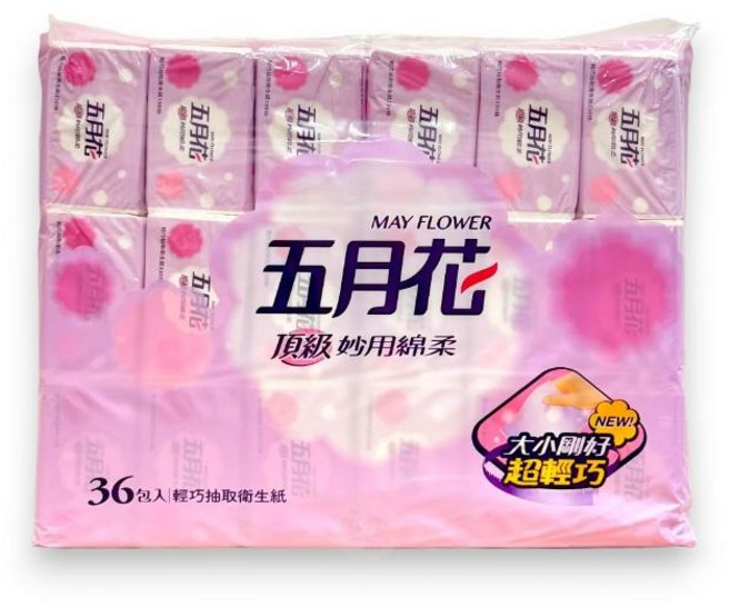五月花 頂級妙用棉柔 輕巧抽取式衛生紙 36包入, 36包, 130張