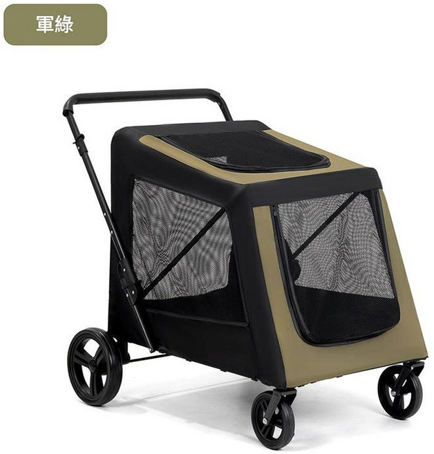 中大型犬寵物推車 可折疊外出手推車, SP200 - 綠色, 1個