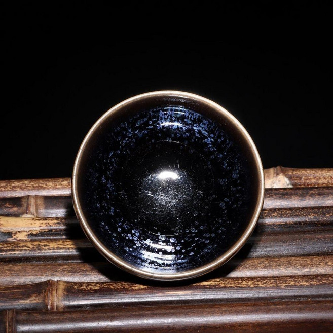 鍾實建盞主人茶杯單杯功夫窯變茶具陶瓷單個茶碗家用茶器大碼茶盞 副廠商品, 1個, D款, 窯變, 茶杯