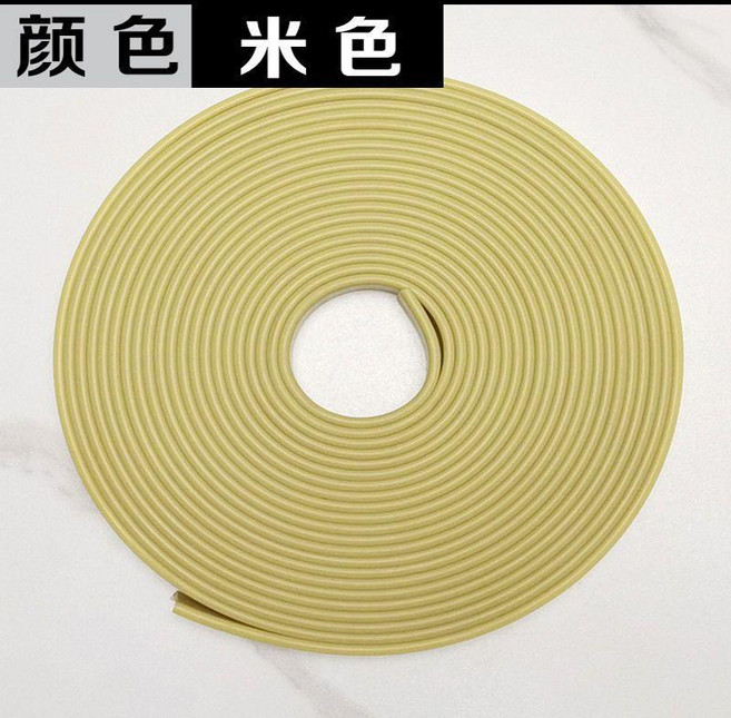封邊條 自粘軟收邊條 櫥櫃門板材傢俱桌椅邊緣裝飾條, 米色, 9mm 寬自粘一米, 1個