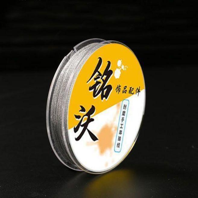 good 編織繩手工紅繩中國結金絲線3/6/9/12/15股, 9股銀線0.6mm/30米 卷裝進口 ,附贈:引線+鉤針, 1個