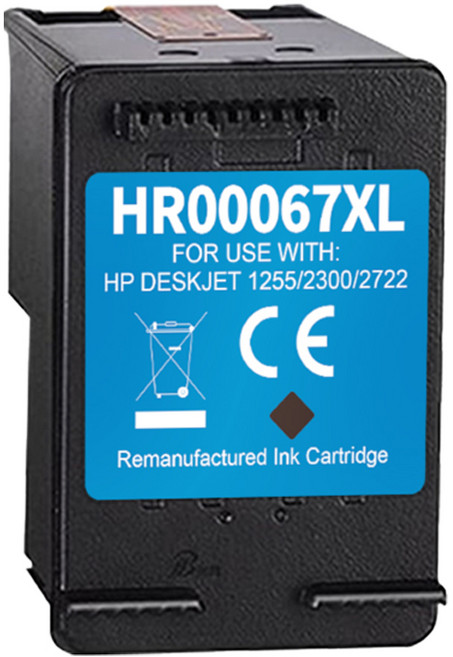 HP 67 67XL 高印量副廠墨水匣 抗升級版本 3YM57AA 適用 1212 2722 2723 4120 4220, 67XL 黑色, 1個