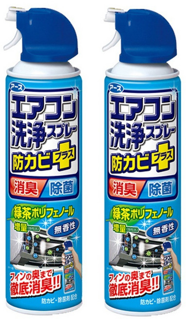 興家安速 長效防霉除菌劑, 2個, 免水洗冷氣清潔劑 無香 藍 420ml, 420ml