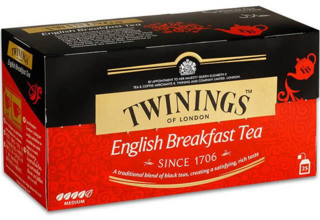 TWININGS 唐寧英倫早餐茶 2g 25入, 1個