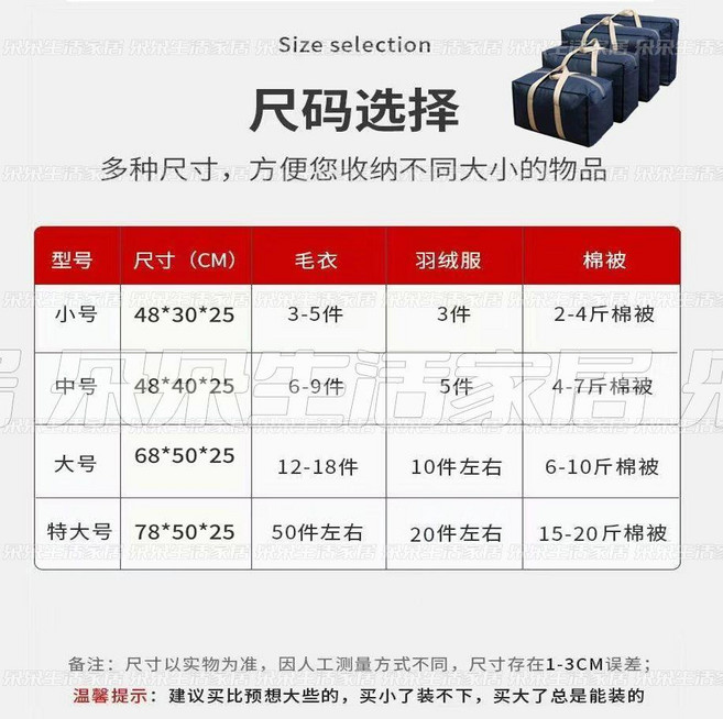 收納袋 大容量搬家袋被子衣物收納袋行李袋旅行袋打包袋防塵防潮手提袋子