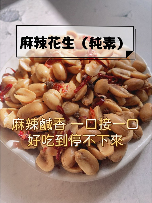 陳家糧舍 麻辣花生 純素, 1個, 麻辣花生,600g