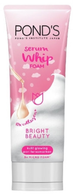 POND'S Serum Whip Foam Bright Beauty 淨透光感洗卸泡泡 100g, 1個