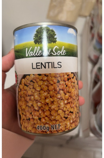 Valle del Sole 扁豆罐頭 400g, 1個