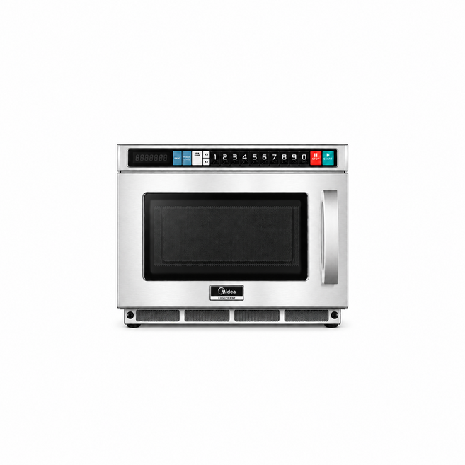 Midea MD-1800H 商用微波爐 1800W 大功率 雙磁控加熱, 1個, 白色