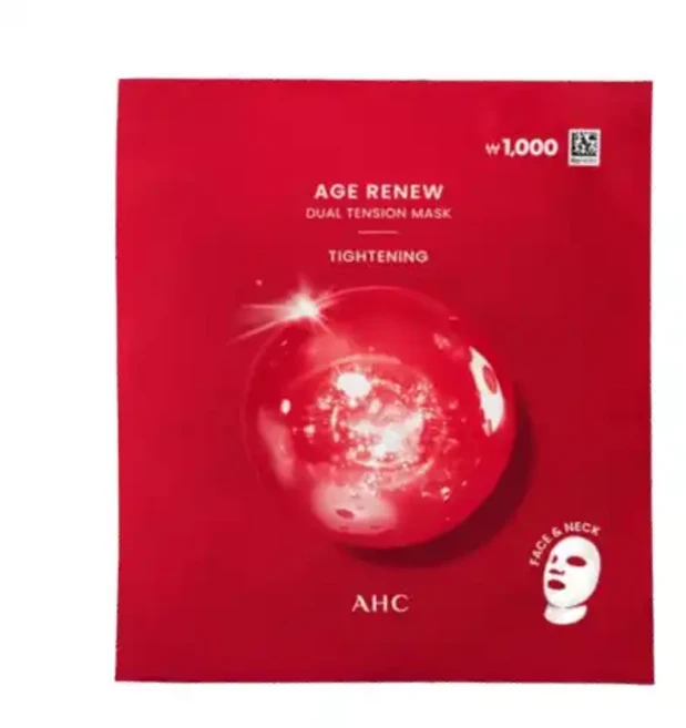 AHC Age Renew 雙效緊緻面膜 臉頸適用 1入, 1組