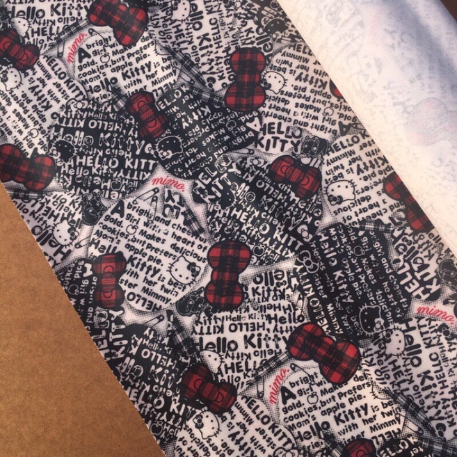 Hello Kitty 布料 卡通聯名 厚帆布, 1個