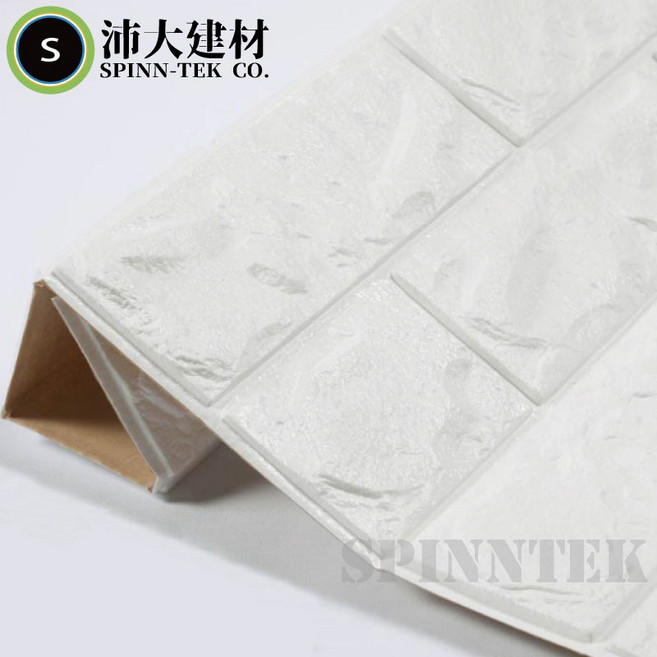 沛大居家 厚款 立體壁貼 仿磚紋, 灰黑色, 灰黑色