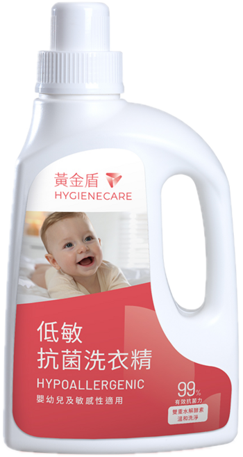 黃金盾 低敏抗菌洗衣精, 1個, 1L