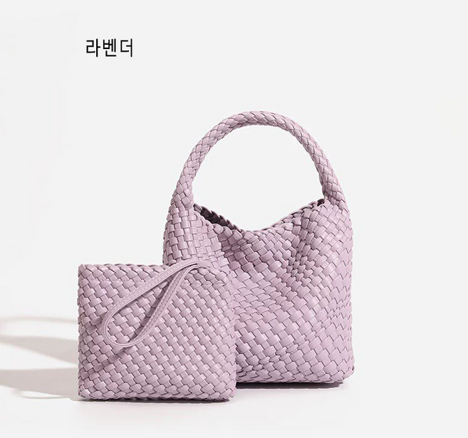 비건레더 위빙 토드백 가죽꼬임 버킷백 숄더백겸용 명품스타일 사랑스러운 여자친구선물 RM240475