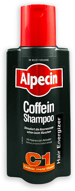 德國Alpecin 咖啡因洗髮凝露 無矽靈 男士專用 深層清潔 強健髮根 控油 蓬鬆, 250ml, 1件