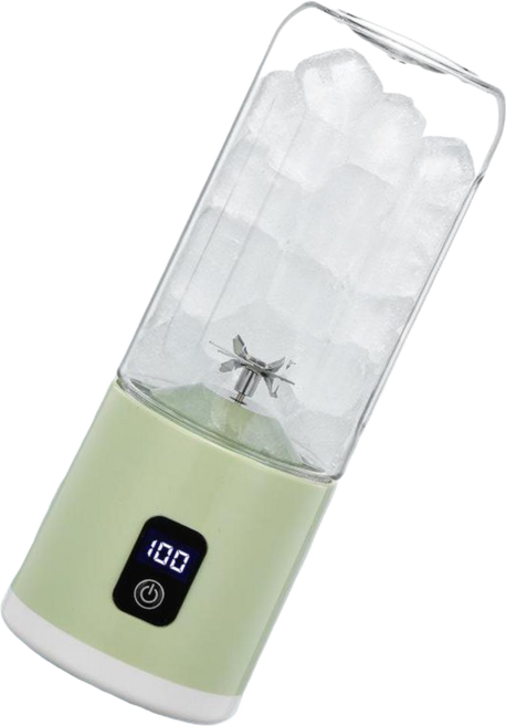 無線便攜榨汁機 LED數顯, 行動式榨汁機 綠色, 1500mah