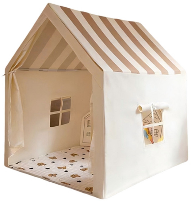 韓式條紋小屋帳篷 兒童遊戲屋 秘密基地, 韓式條紋小屋, 1個
