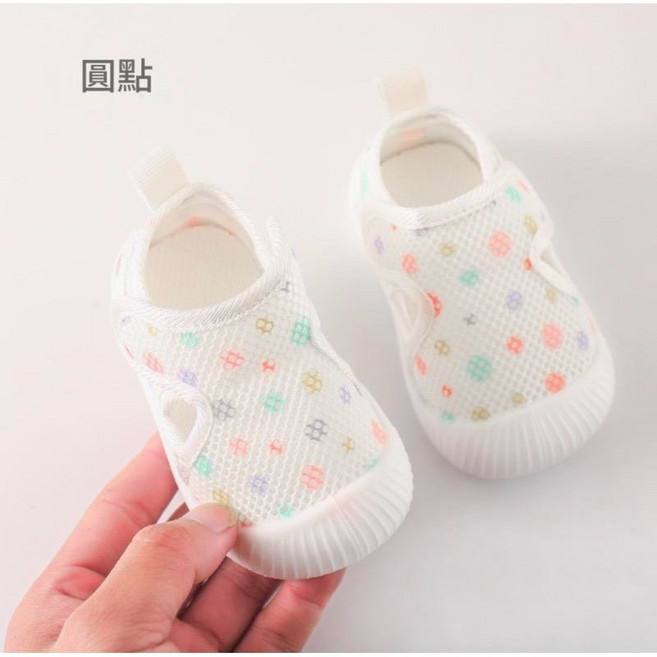 達通商行台灣現貨寶寶學步鞋,男女兒童透氣網布,軟底止滑,幼童蘑菇圓點青蛙防滑平底網鞋