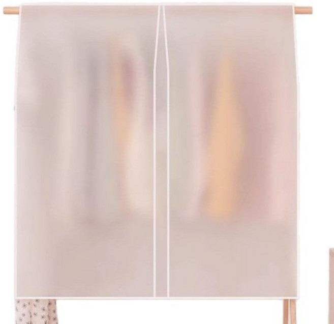 家用衣物防塵罩, 半透明peva 60*110cm, 1套