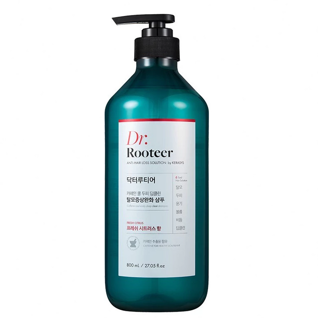 Dr. Rootcer 咖啡因酷涼頭皮深層清潔防脫髮洗髮精, 1件, 800ml