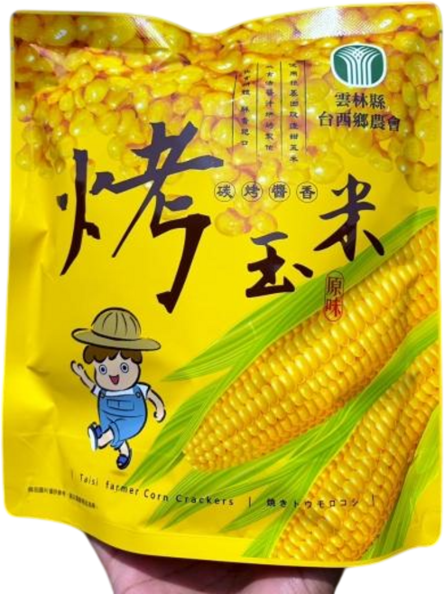 西螺農會 烤玉米脆片, 100g, 1個
