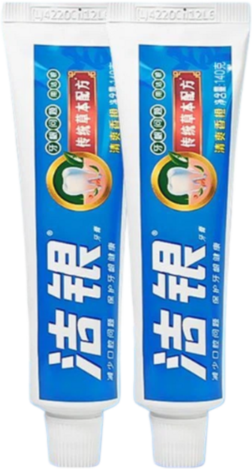 高露潔 潔銀牙膏 減少口腔問題 保護牙齦健康 傳統草本配方, 140g, 2個