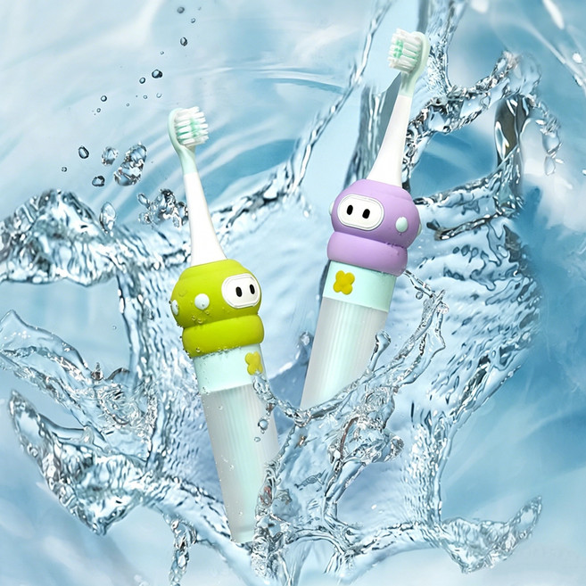 兒童電動牙刷, 埃爾托綠(軟刷頭+硬刷頭), 1個, 無