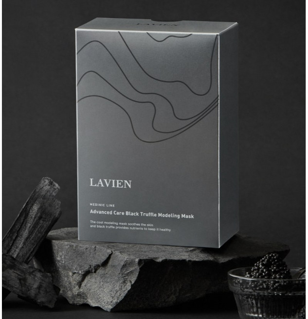 LAVIEN 頂級黑松露魚子醬建模面膜 5組入 深層清潔毛孔 保濕修護, 1組, 5入