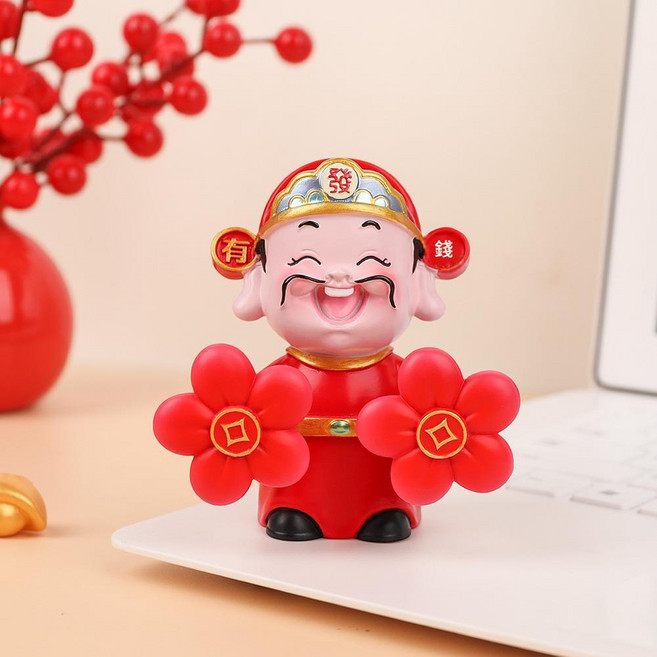 財神爺轉轉樂創意擺飾, 又賺又發, 1個