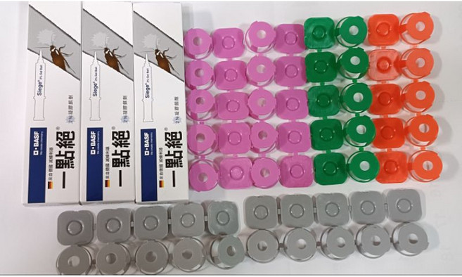 一點絕蟑螂藥,5g/30g規格,團購批發,高效防治蟑螂,附贈彩色藥盒, 1個, 一點絕5g*3支(送60個彩色小藥盒)