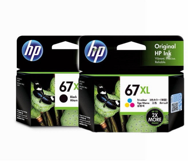 HP 惠普 NO.67XL 3YM57AA 黑色 高容量原廠墨水匣, 兩色一組, 1個