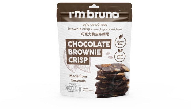 I'm Bruno 布朗尼脆片餅乾 60g, 1個, 巧克力味60g * 1包
