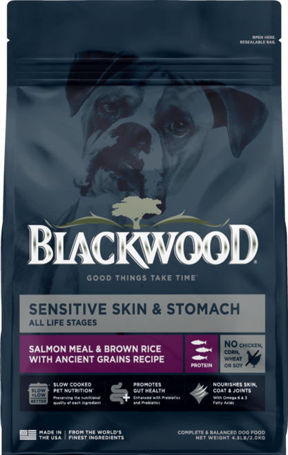 Blackwood 柏萊富 狗飼料 腸胃保健配方 鮭魚+糙米, 10.9kg, 1個, 混合口味