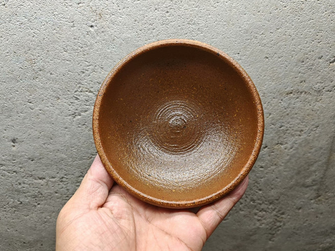 日本回流 信樂燒 手拉胚 抹茶碗 壺承 12*5cm 180cc, 商品主圖, 1個