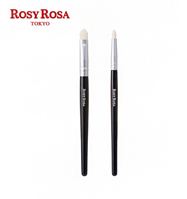 ROSY ROSA 纖細毛眼影刷 - 柔軟刷毛 輕鬆打造精緻層次眼妝, 1個, 眼影刷2入