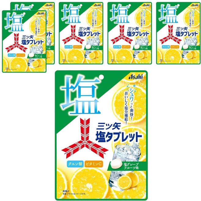 Asahi 蜜家 鹽錠 鹽 葡萄柚口味, 6個, 54g