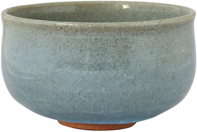 Aika 藍花 冰花紋抹茶陶瓷碗, 1個, 灰色