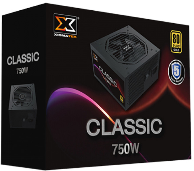 XIGMATEK Classic 650W 電源供應器, 1個, 750W