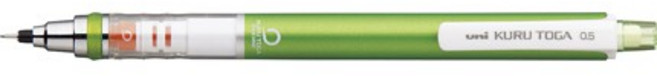 【文具通】UNI 三菱 KURU TOGA M5-450 金屬 360度 自動 旋轉 自動筆 A1280971, 1個, 綠色桿 M54501P.6