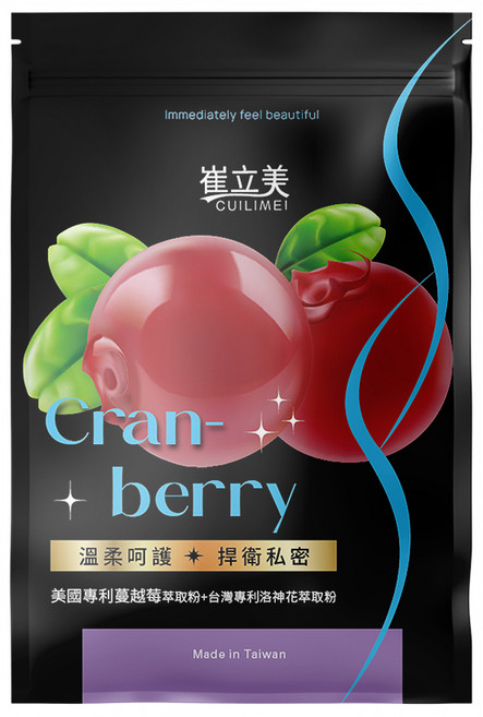 崔立美 蔓越莓益生菌, 1套, 30顆