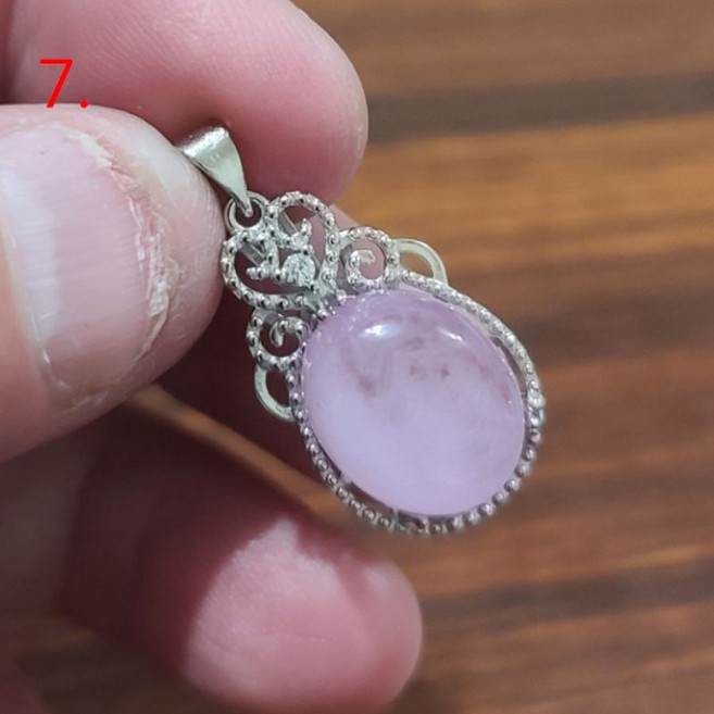 紫鋰輝石 紫磷灰石 吊墜 吊飾 飾品 天然水晶玉石特賣#B446-3,平衡情緒,增添個人魅力, 1個, NO.8