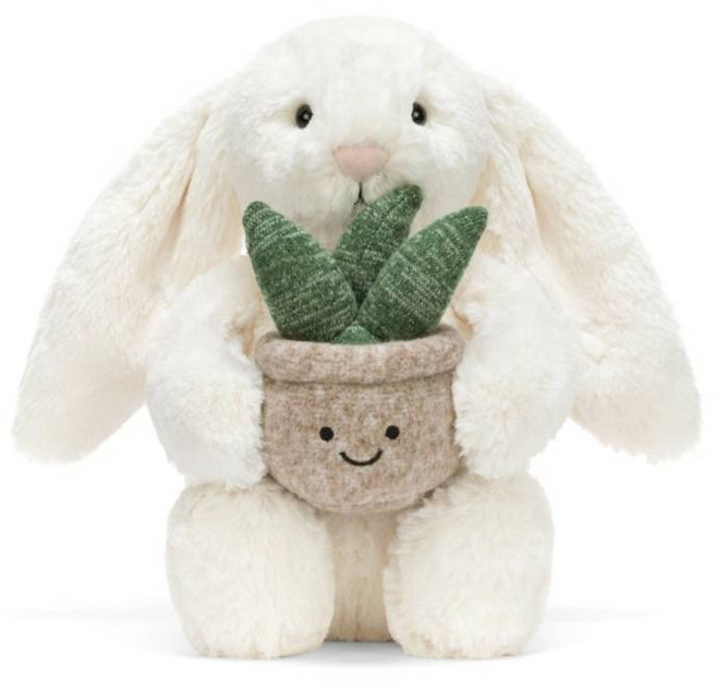 Jellycat 抱盆栽兔 邦尼兔, 圖片, 1個