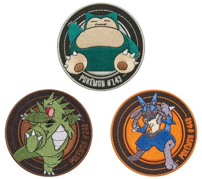 OUTDOOR 寶可夢 Pokemon ODGO22C17 訓練家系列 人氣寶可夢 電繡背章 卡比獸 路卡利歐, 1個