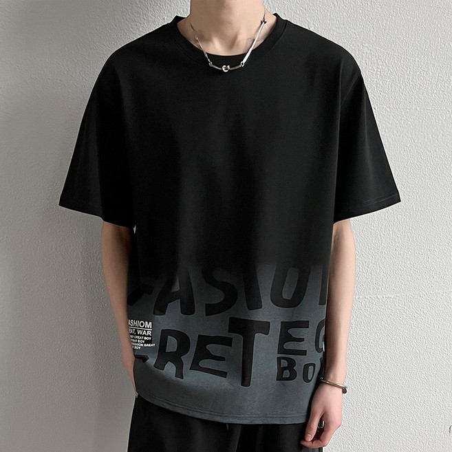 T恤 輕薄透氣 吸濕排汗 涼感, 黑色, 2XL(建議體重70-77.5公斤)