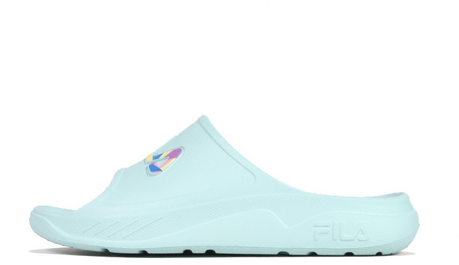 FILA 男女 PLUMPY SLIDE 拖鞋, 綠
