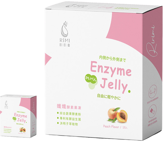 日日縻 纖纖酵素果凍-水蜜桃風味 促進腸道蠕動 獨立包裝方便攜帶, 2套, 15份