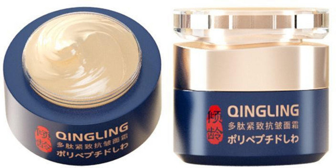 傾齡 多肽緊致抗皺面霜 抗皺緊膚霜 臉部保養品 強力緊緻 減少細紋, 1瓶, 50g,一瓶(少數人選擇)