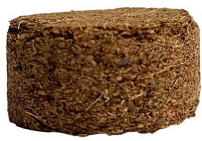 綠藝家 圓盆用椰磚 (發酵 殺菌 熱處理) 3cm/5cm 育苗用壓縮椰纖土, 1個, 圓盆用椰磚 3cm
