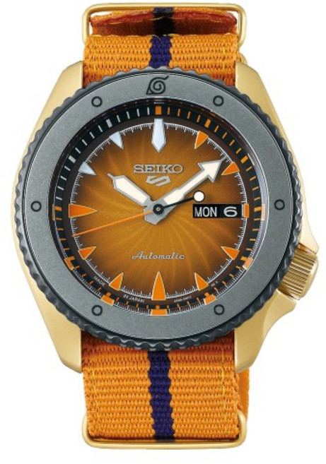 SEIKO 5 火影忍者聯名腕錶 鳴人 SRPF70K1